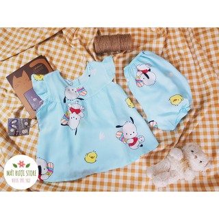[6 - 45kg] (Có video) Đồ bộ tole bé gái cực xinh - Đồ bộ lanh bé gái cực xinh - Made in VN 100%