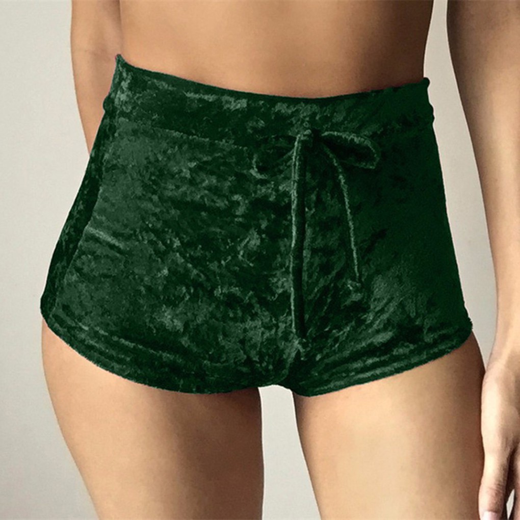 Quần short dáng ôm eo cao thời trang nữ