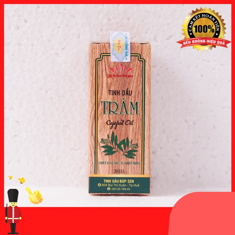 [Tinh dầu Tràm Huế] NGUYÊN CHẤT Búp Sen 20ml - Tinh dầu tràm gió thiên nhiên chăm sóc sức khỏe cho bé