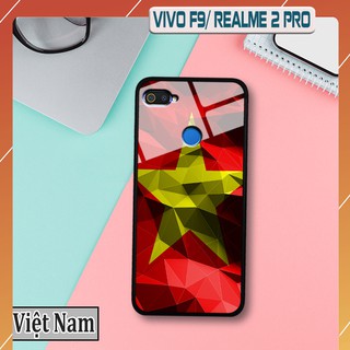 Ốp lưng OPPO F9 REALME 2 PRO - in logo đội bóng Việt Nam