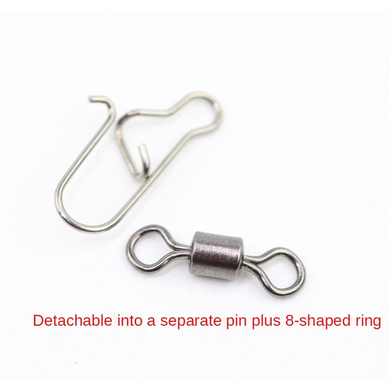 Set 50 Đầu Nối Xoay Bằng Thép Không Gỉ Chuyên Dụng Cho Câu Cá