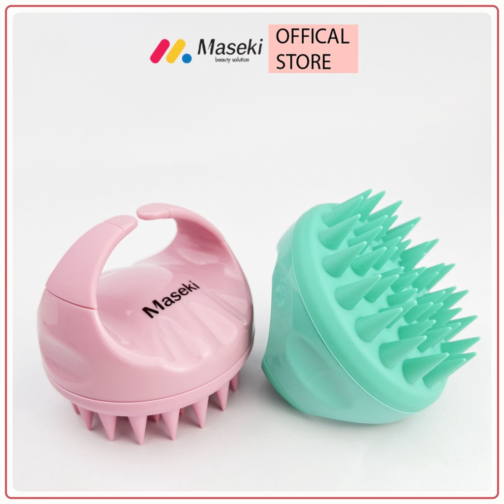 Lược gội đầu silicon Maseki massage đầu giảm rụng tóc