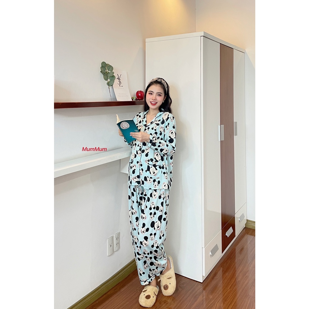 Bộ Bầu Pijama mặc Bầu kết hợp sau sinh