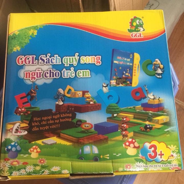Sách quý song ngữ nhận biết phát âm khi chạm cho bé ggl Việt - Anh
