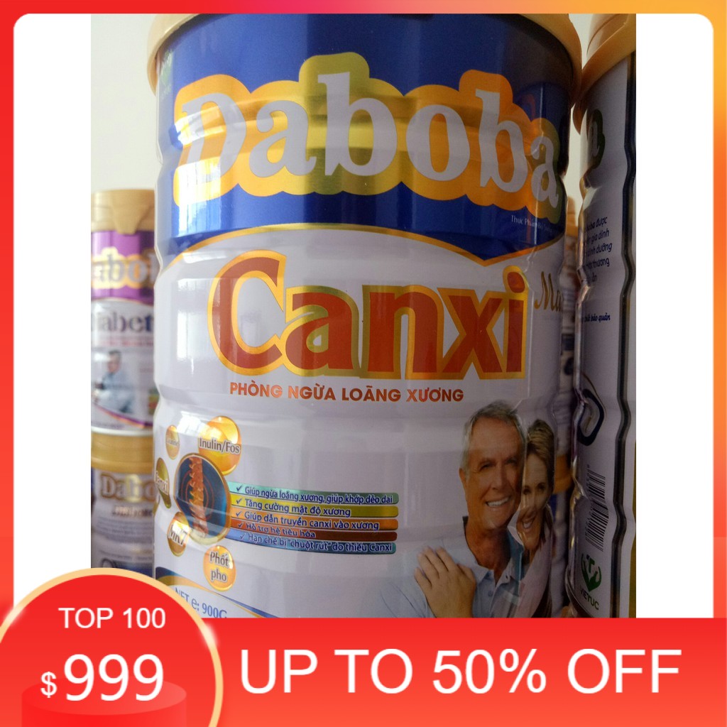 Sữa Daboba Canxi Max 900g - Sữa dành cho người già - Loãng Xương - Tiểu đường