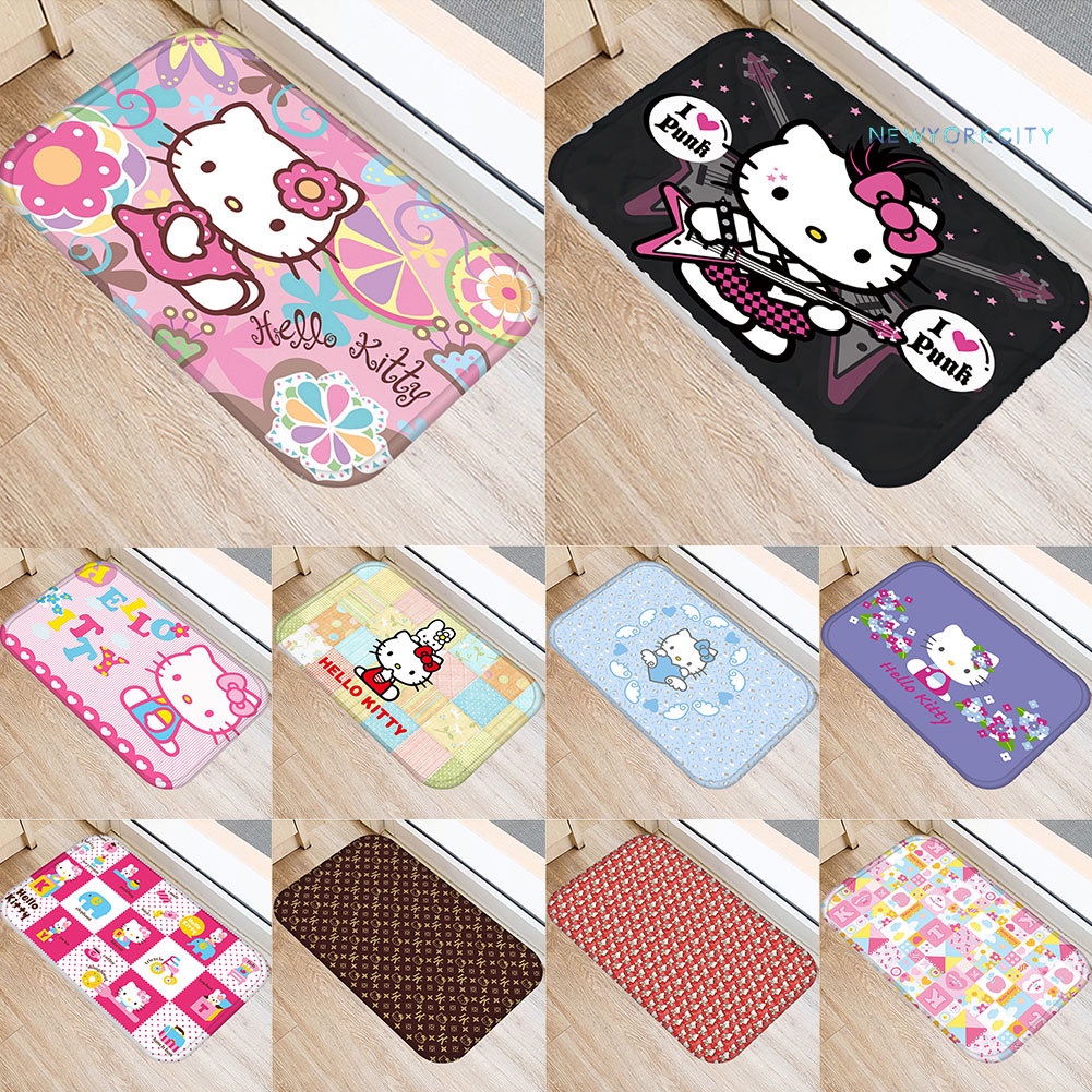 Thảm lót cửa chùi chân Chống Trượt Họa Tiết Hoạt Hình Dễ Thương