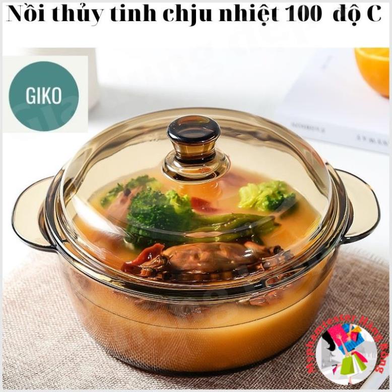 (HÀNG ĐẸP) Bộ Thủy tinh 5 món gồm 1 thố và 4 bát màu hổ phách