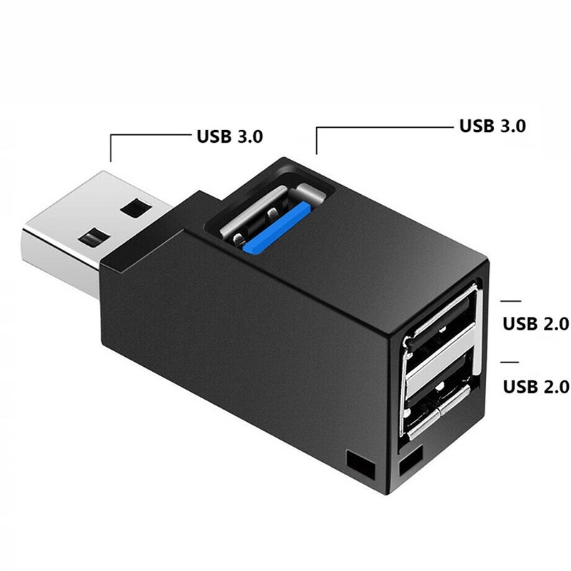 Đầu Hub Chia 3 Cổng Usb 3.0 và 2.0 Tốc Độ Cao - HUB chia usb 3.0