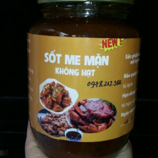SỐT ME - CHUA - MẶN - NGỌT LỌC HẠT