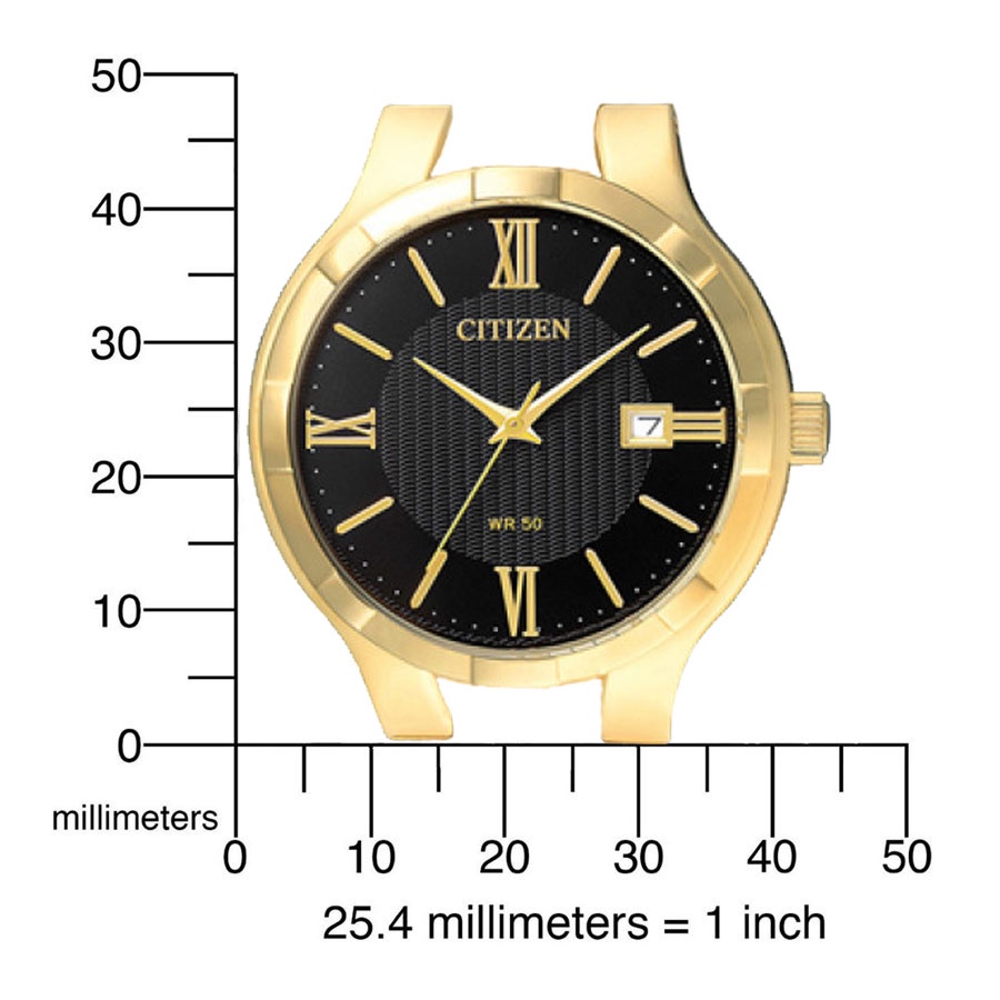Đồng Hồ Nam Citizen Dây Thép Không Gỉ BI5022-50E - Mặt Đen