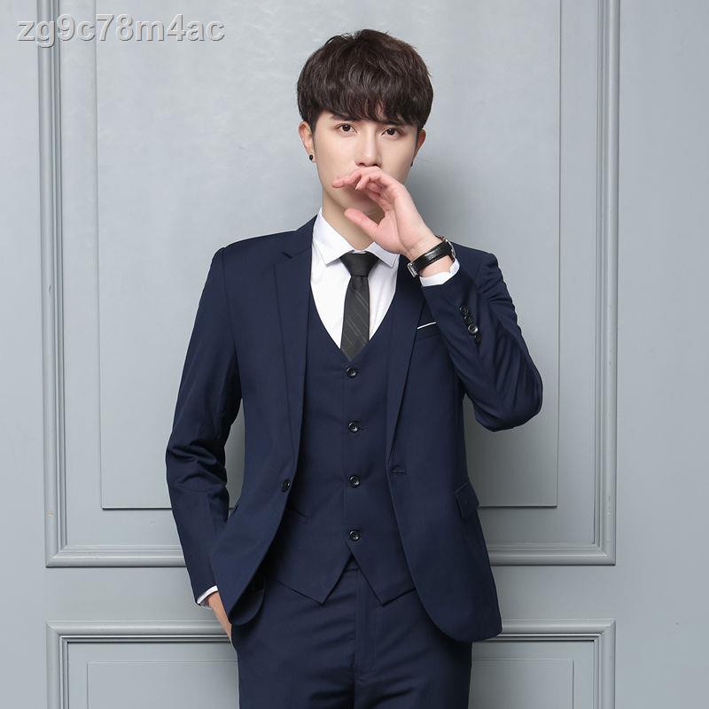 Bộ vest nam phong cách Hàn Quốc, mỏng, áo khoác trẻ trung, công sở, phù rể, trang trọng