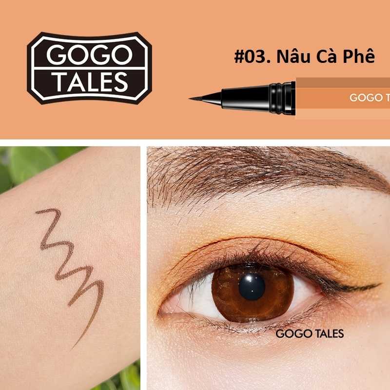 [Mới Về] Bút dạ kẻ mắt Gogo tales GT211 chống nước nét mảnh nhanh khô dễ kẻ hàng Auth nội địa Trung Chamm Store