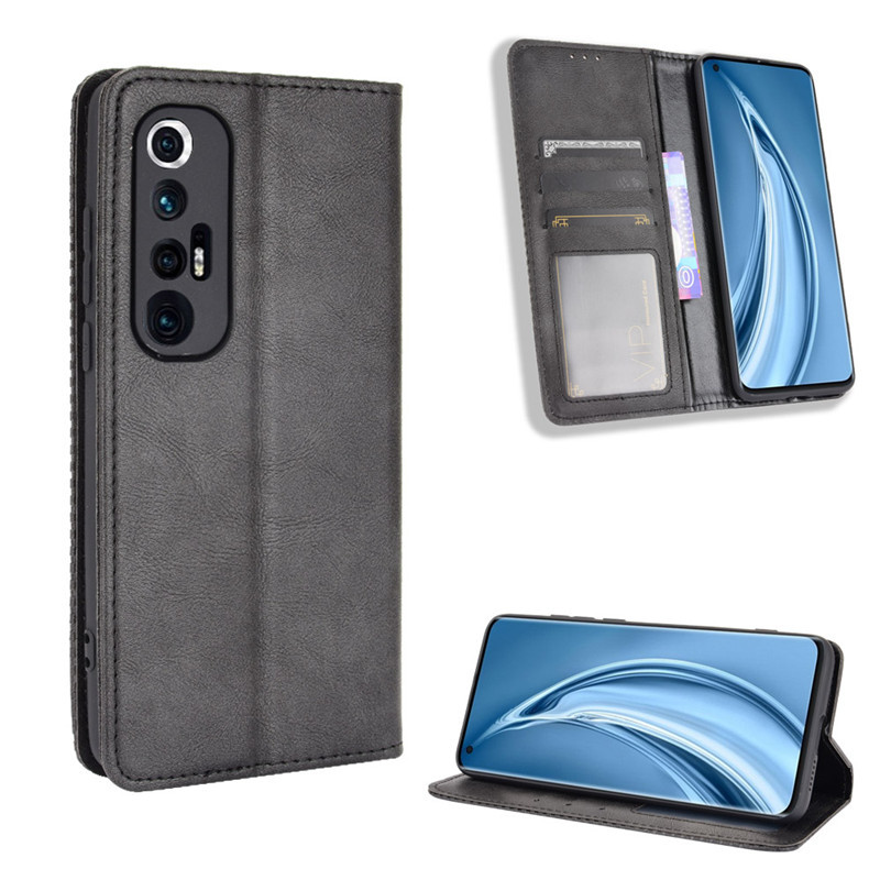 Bao Da Điện Thoại Dạng Ví Trơn Bóng Cho Dòng Xiaomi Mi 10s