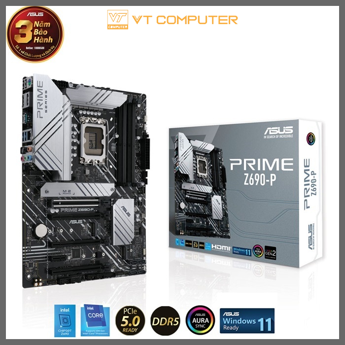 Bo Mạch Chủ Asus Prime Z690-P DDR4 / Socket 1700 / Bảo Hành 36 Tháng