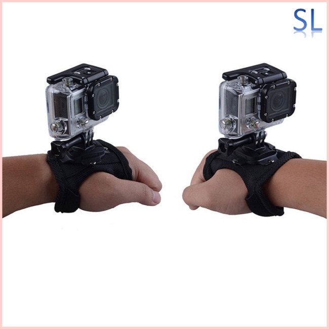 360 Degrees Wrist Band Arm Strap Belt Tripod Mount for GoPro Hero 5/4/3+ Camera