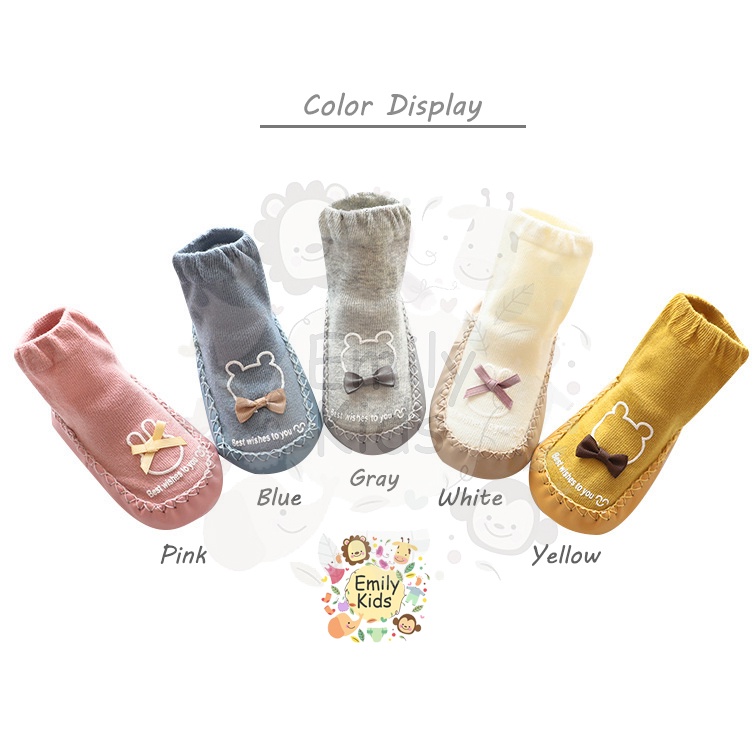 1 Đôi Vớ Cotton Mềm Mại Thoải Mái Thoáng Khí Chống Trượt Cho Bé 0.5-2 Tuổi