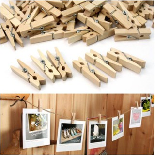 Set 10 kẹp gỗ + 2M dây thừng