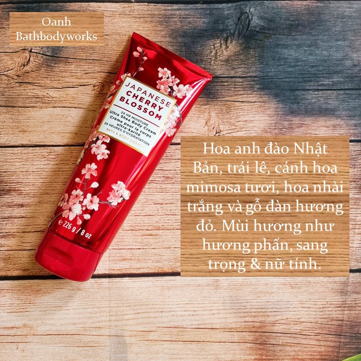 [Đủ mùi] Body cream kem dưỡng thể Bath &amp; Body Works