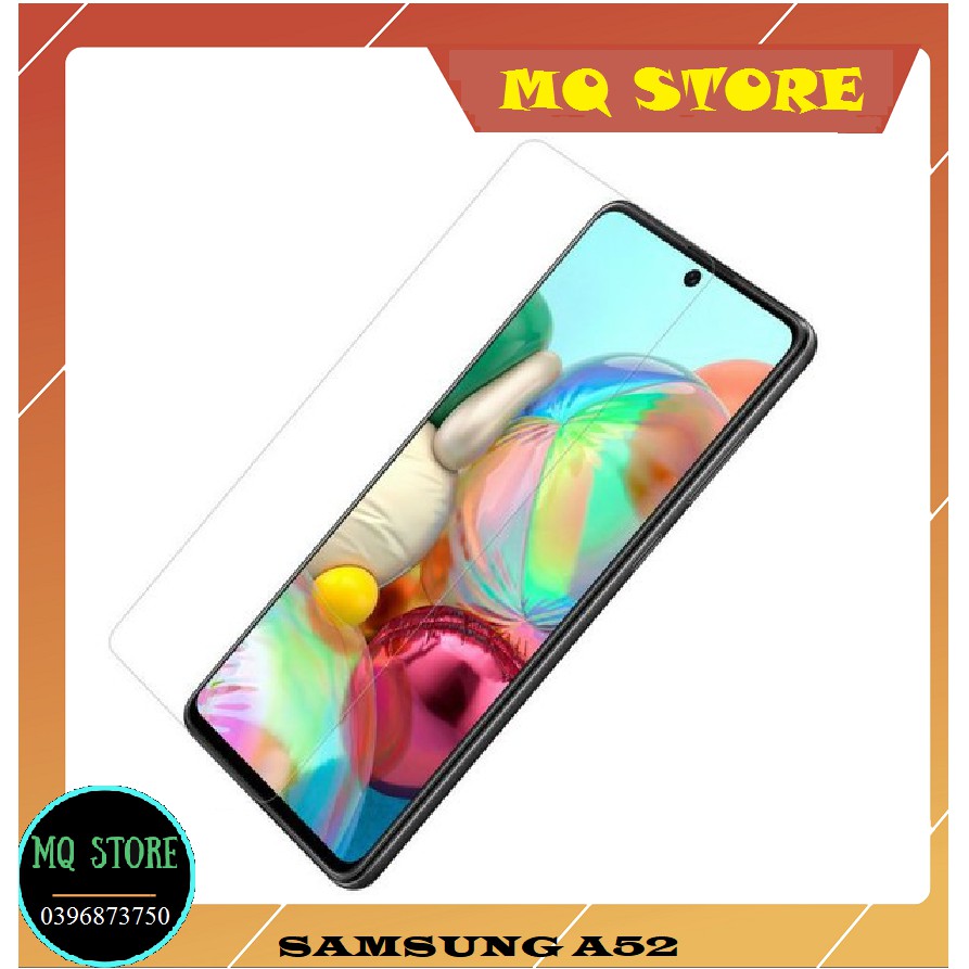 Kính cường lực Samsung A52/ A72 trong suốt không full Glass 9H