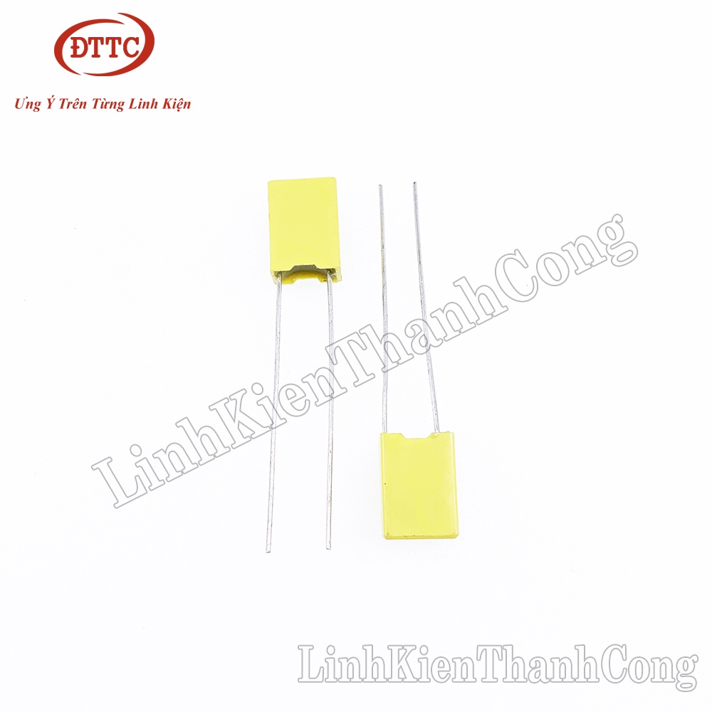 Tụ 1uF 105J 100V Màu Vàng 5mm