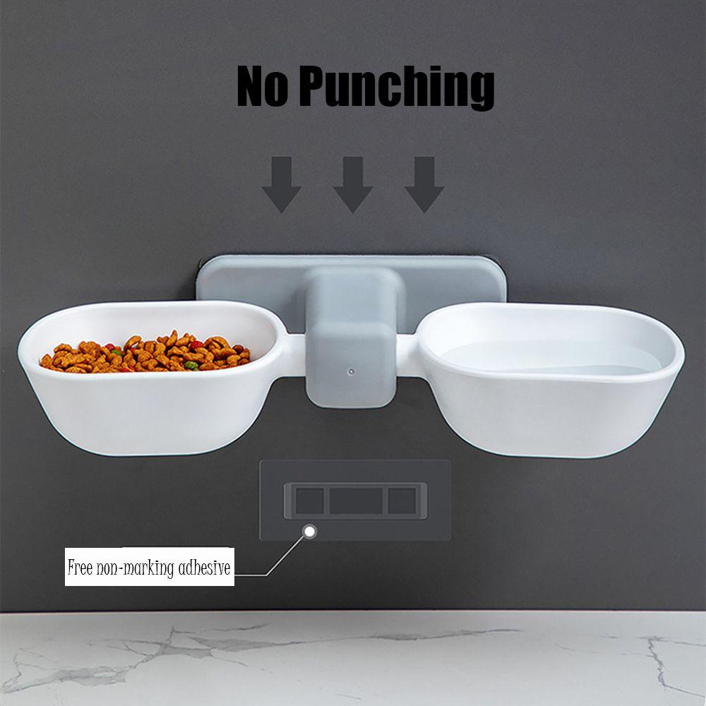 Bát Đôi Gắn Tường Bảo Vệ Cột Sống Có Thể Điều Chỉnh Đa Năng Cho Thú Cưng