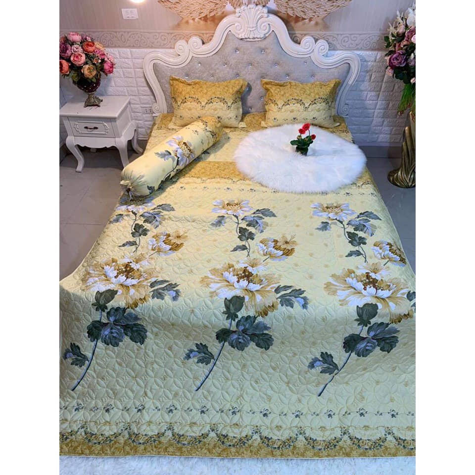 [Nhập mã FSS22FEB ] Phủ trần bông 5 món mẫu hoa cúc 3D tặng kèm túi đựng (nhắn tin shop mẫu bạn chọn) | BigBuy360 - bigbuy360.vn