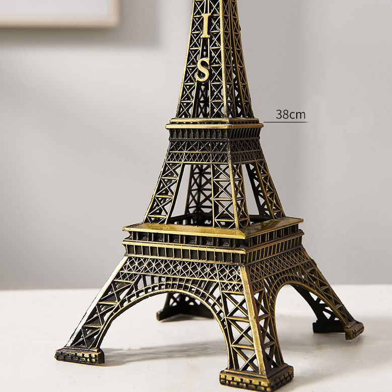 Mô hình tháp Eiffel trang trí có đồng hồ