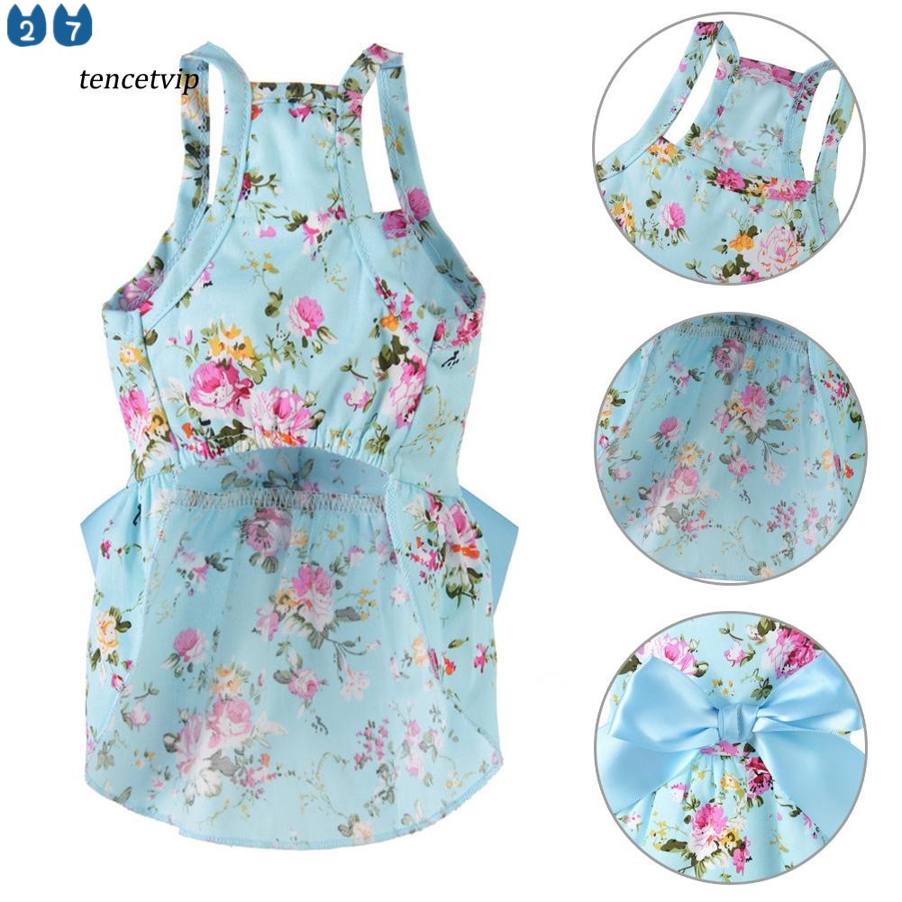 Đầm Cotton In Hoa Dễ Thương 27 Cho Thú Cưng
