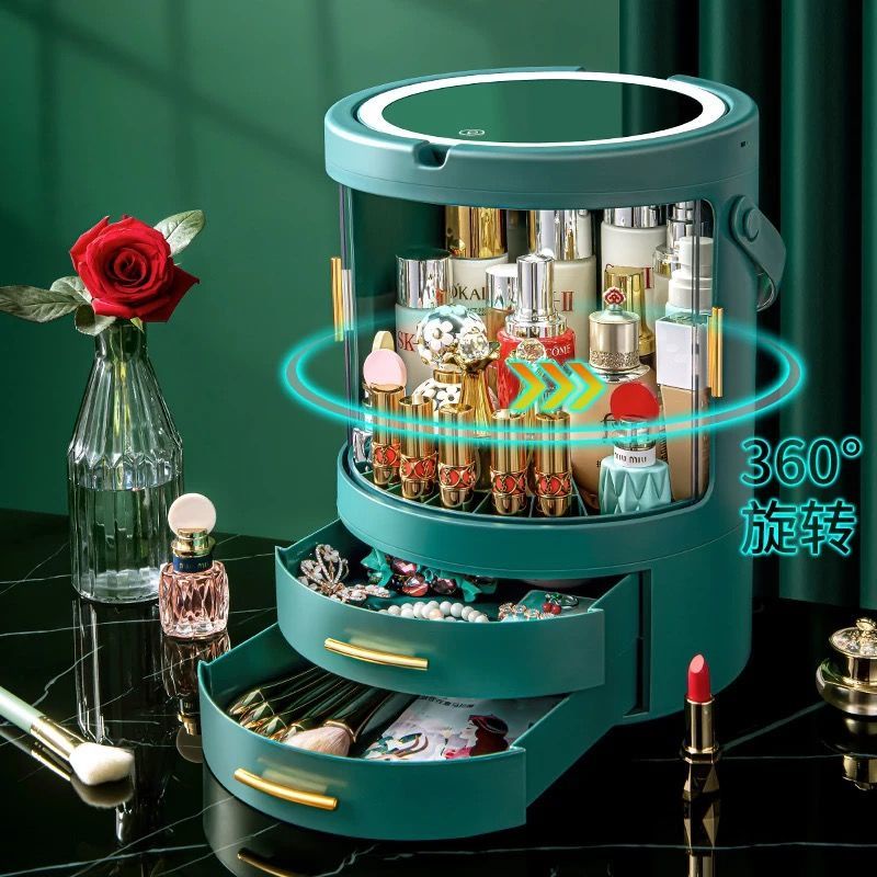Mặt bàn thu nạp hộp mỹ phẩm đồ trang sức kệ đựng thần khí Yak lực loại ngăn kéo