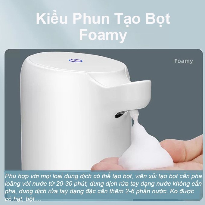 [ 400ml - Sạc Điện ] Bình Xịt Cồn Mini Bình Xịt Tạo Bọt Cảm Ứng Tự Động Xịt Gel Không Tiếp Xúc