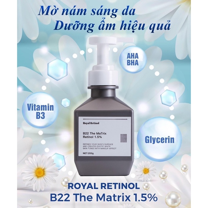 Retinol body -Royal Retinol B22 The matrix -KÍCH TRẮNG BODY