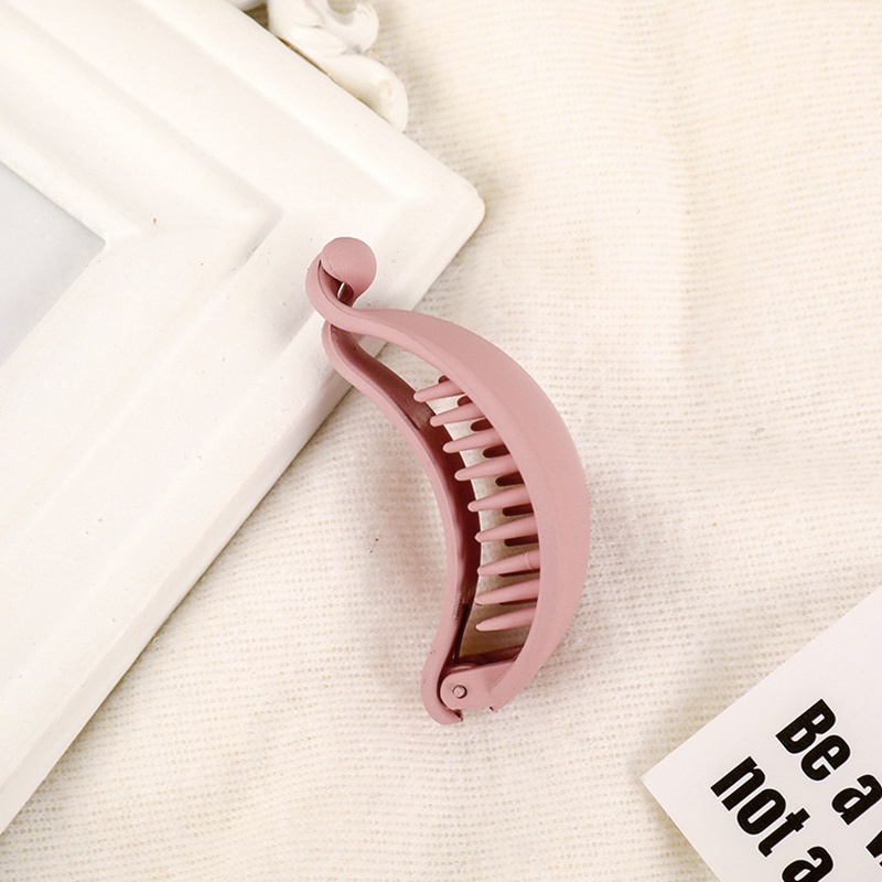 Kẹp Tóc Càng Cua Hình Trái Chuối Màu Kẹo Dễ Thương Thời Trang Cho Nữ