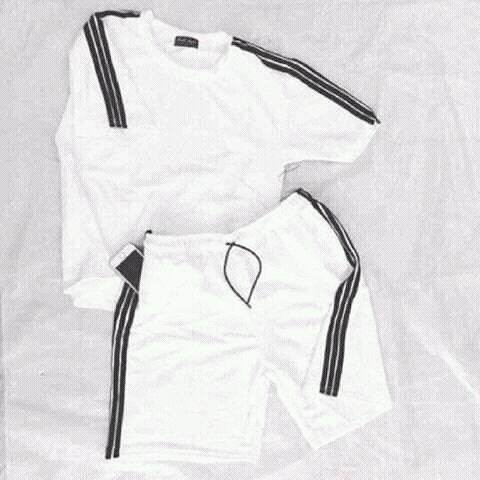 Quần Short Thun Thể Thao Sọc Nam Nữ Unisex