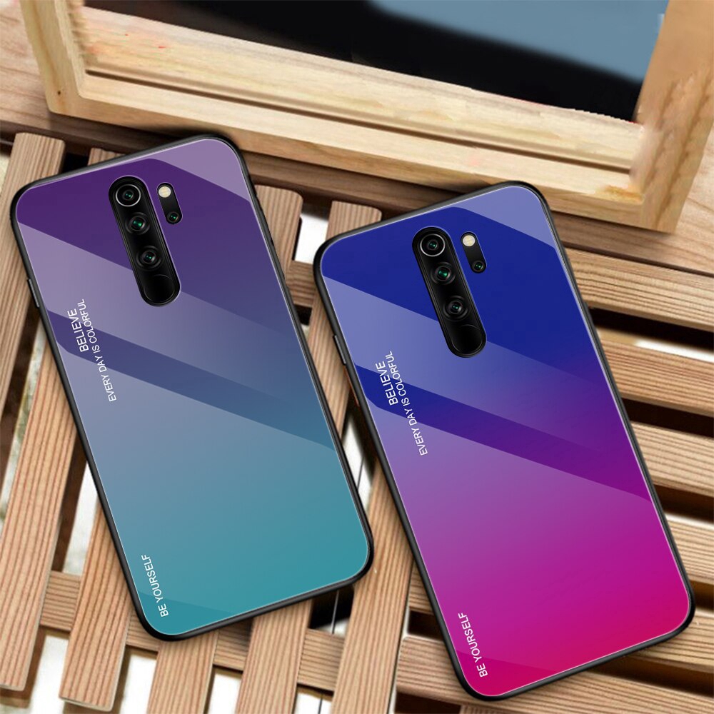 Ốp lưng hiệu ứng chuyển màu cho điện thoại Xiaomi Redmi Note 8 7 Pro Mi 9T Pro 9 SE Lite Mi9 T Mi9T