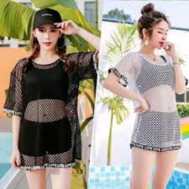 Bộ bơi 3 mảnh lưới | BigBuy360 - bigbuy360.vn