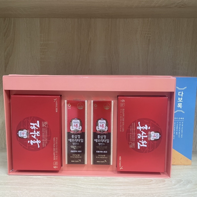 Hộp quà biếu cao cấp KGC Cheong Kwan Jang Phúc An Khang - Combo 4 sản phẩm hồng sâm cao cấp