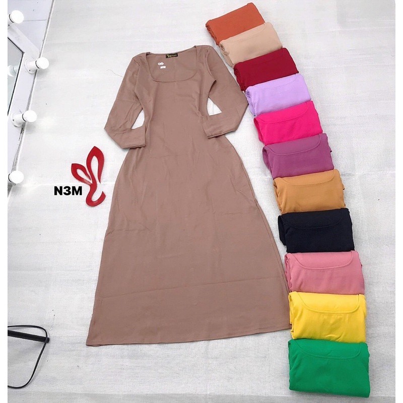 Đầm thun maxi tay dài | BigBuy360 - bigbuy360.vn