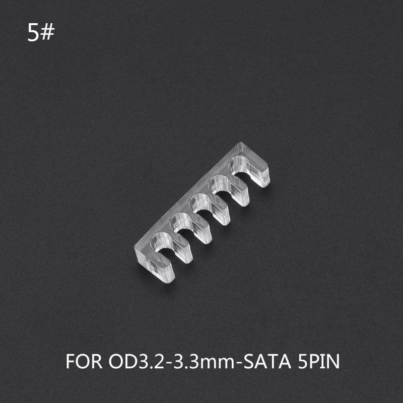 Lược nhựa acrylic trong suốt 2mm 4/5/6/8/24 Pin cho máy tính