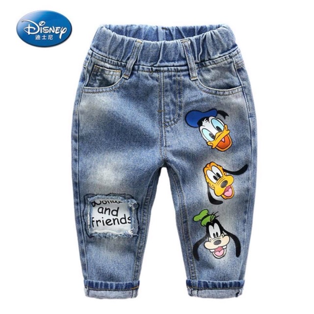 Quần jeans vịt donal cho bé
