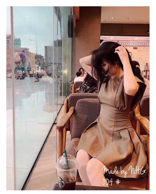 Váy Tay Hến Kaki Cao Cấp | BigBuy360 - bigbuy360.vn