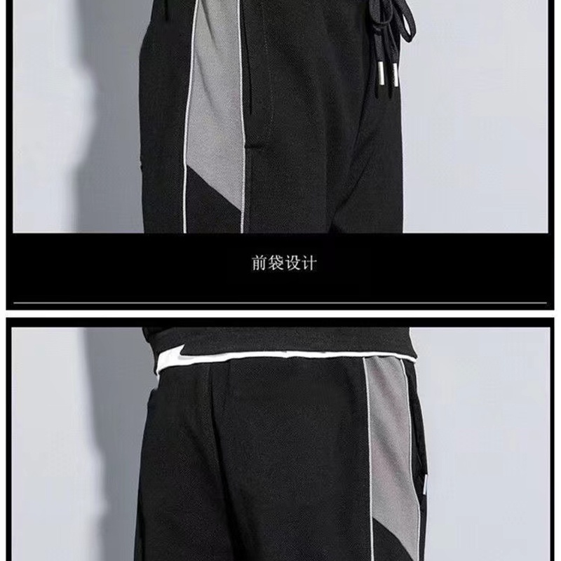 Quần chạy bộ Plus Size Co Giãn Thoáng Khí Họa Tiết Kẻ Sọc Cho Nam