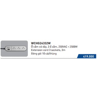 Ổ Cắm Nối Dây Panasonic WCHG24332W