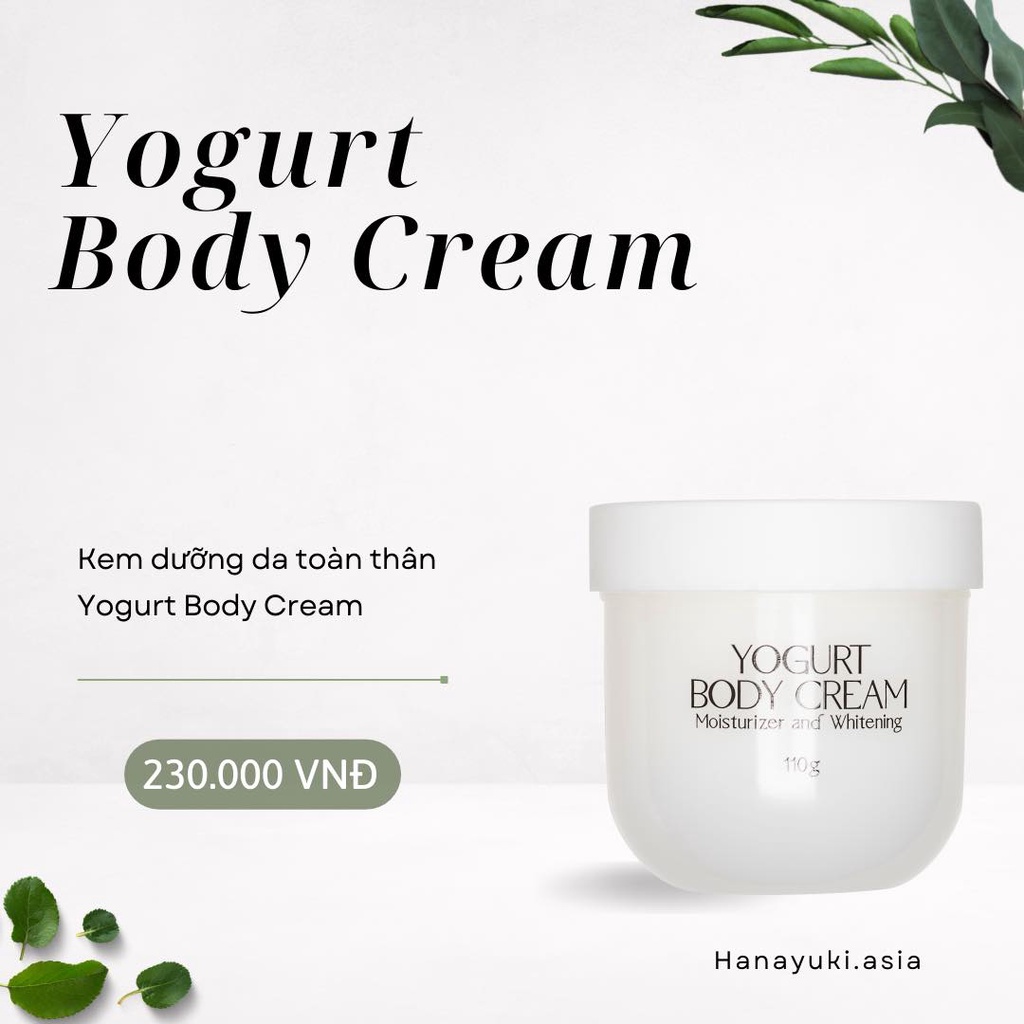 BODY SỮA CHUA HANAYUKI ( Yogurt Body Cream )