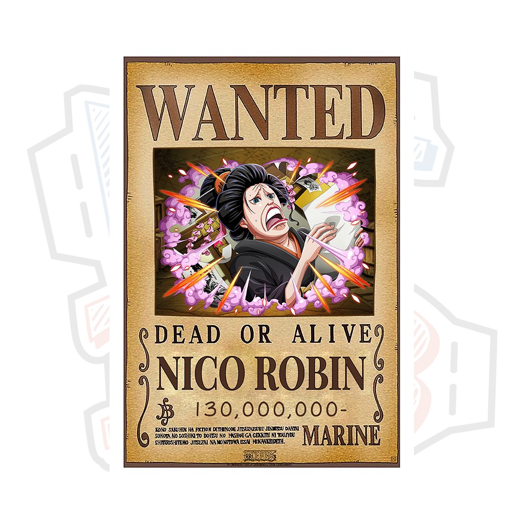 Poster truy nã Nico Robin ver 3 (timeskip) - One Piece