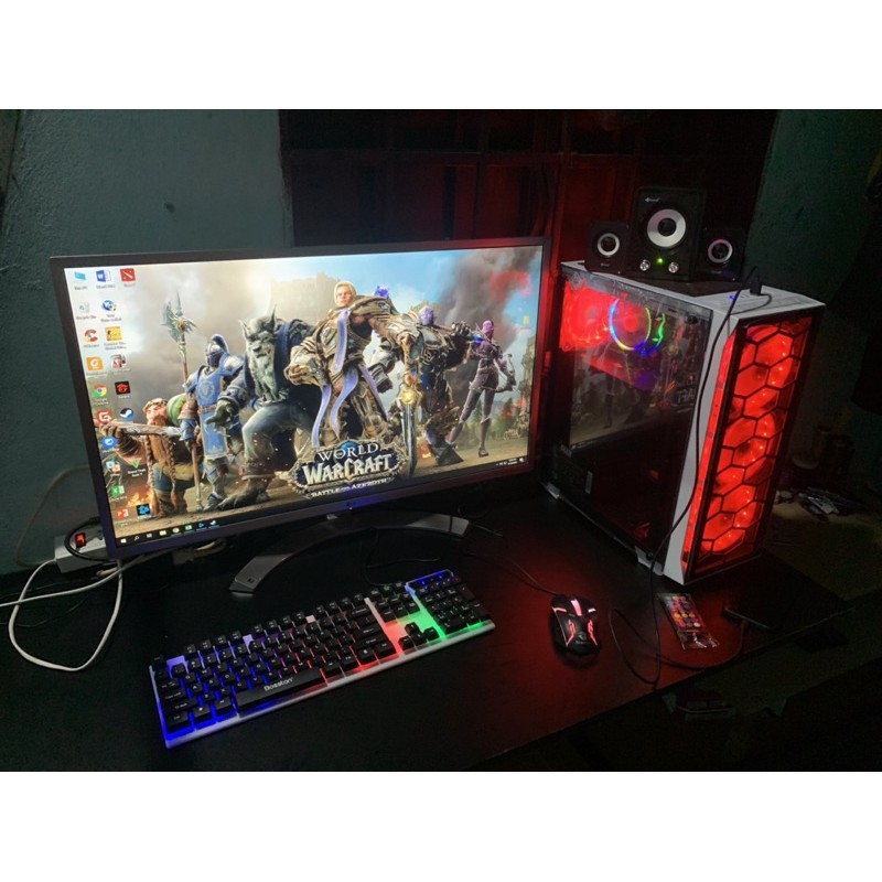 bộ máy tính chiến game kèm màn hình 32 inch