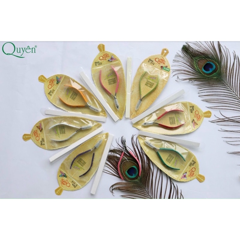 Kềm Cắt Da Cắt Móng Tay Quyên Đủ Màu Cao Cấp (Tặng Kèm Dũa)