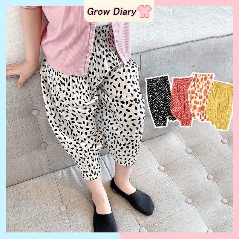 Quần Dài Mùa Hè Thoải Mái Phong Cách Hàn Quốc Cho Bé Gái 1-8 Tuổi