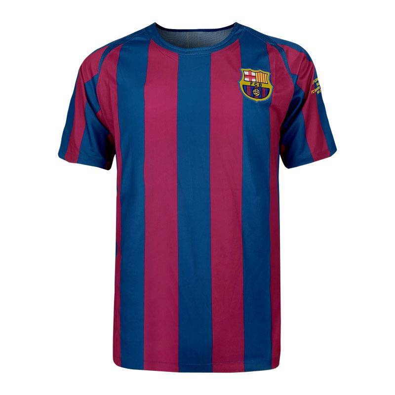 Áo Thun Bóng Đá Đội Tuyển Barcelona O-O 2005-06 Phong Cách Retro