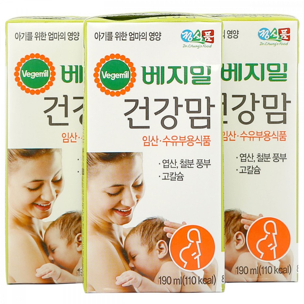 Sữa bầu Vegemil Hàn Quốc 190ml