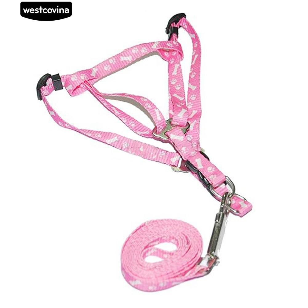 Dây dắt thú cưng vải Polyester siêu bền và dễ thương có khung dây đeo